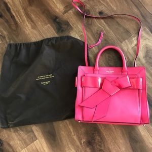 Kate Spade hot pink bow handbag